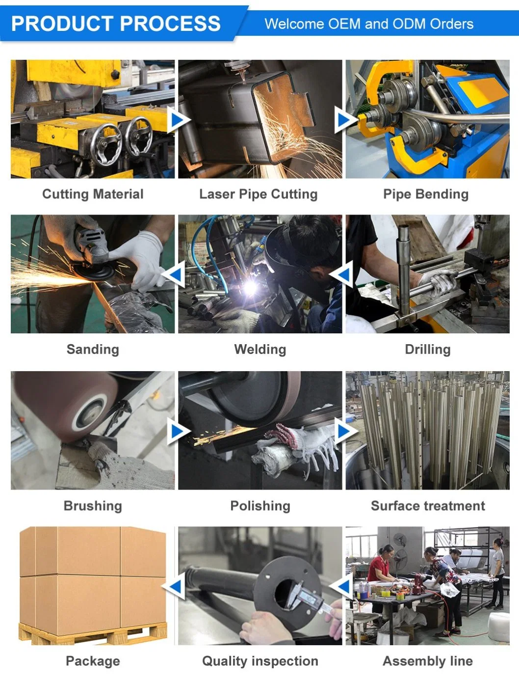 China Precision Stainless Steel Metal Bend Tube Square Auto Pipe Bending Service