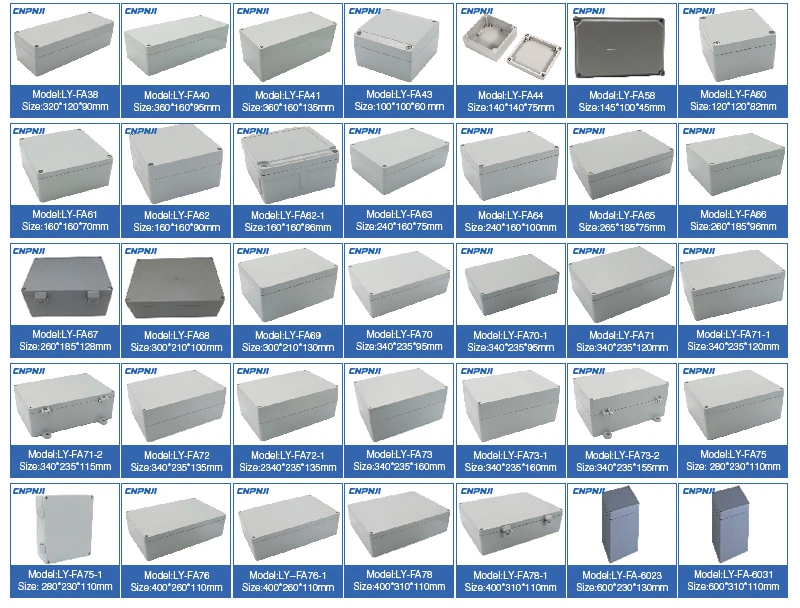 Promotional OEM Aluminum Enclosurex Die Cast Extruded Aluminum Junction Box