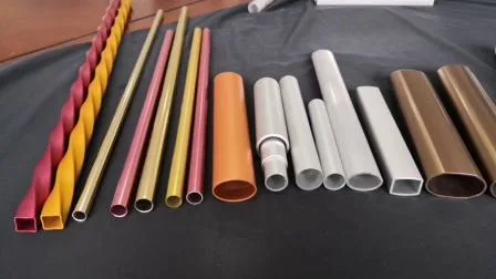 China Fabricación de perfiles personalizados Extrusión de aluminio Tubo extruido redondo / cuadrado / ovalado / Tubería / Tubería / Tubería